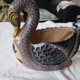 Cache pot cygne Henriot Quimper