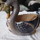 Swan pot cover Henriot Quimper