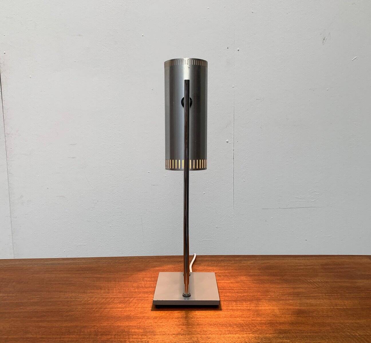Danish mid-century Trombone table lamp by Jo Hammerborg for Fog & Mørup.