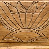 Parisian art deco wardrobe solid raw oak 1930