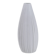 White porcelain vase with striped relief by Rosenthal, designed by Martin Freyer, Germany, 1960s.