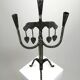 Hand-Forged Wrought Iron Brutalist Candelabra, Scandinavia — circa 1960s/1970s