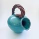 Art Studio Pottery Low Rope Decanter by Alexandre De Wemmel, Belgium, 1950s