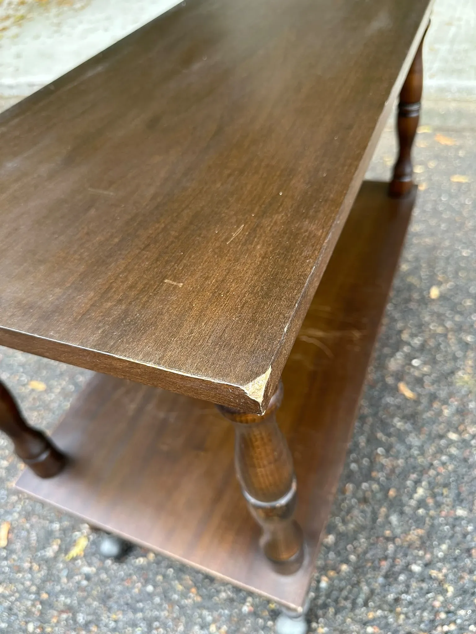 Vintage dessert trolley – Side table / Retro TV unit 1980
