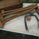 Wooden garden croquet set in its DF brand box