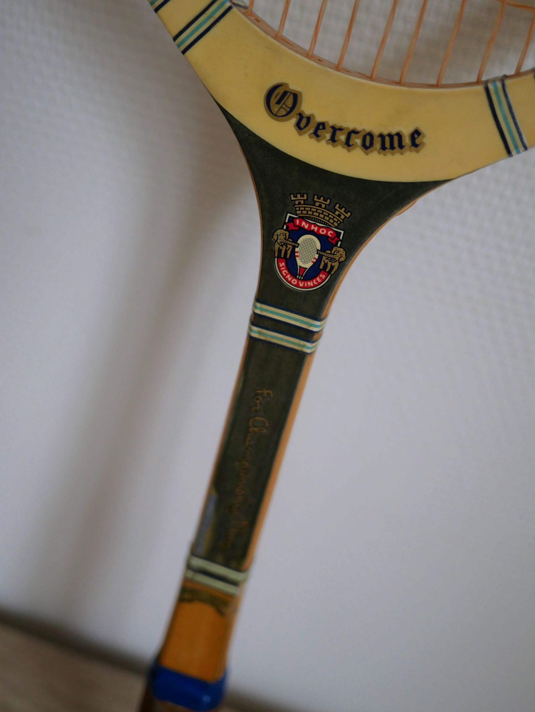 Old tennis racket J. Gauthier made in France