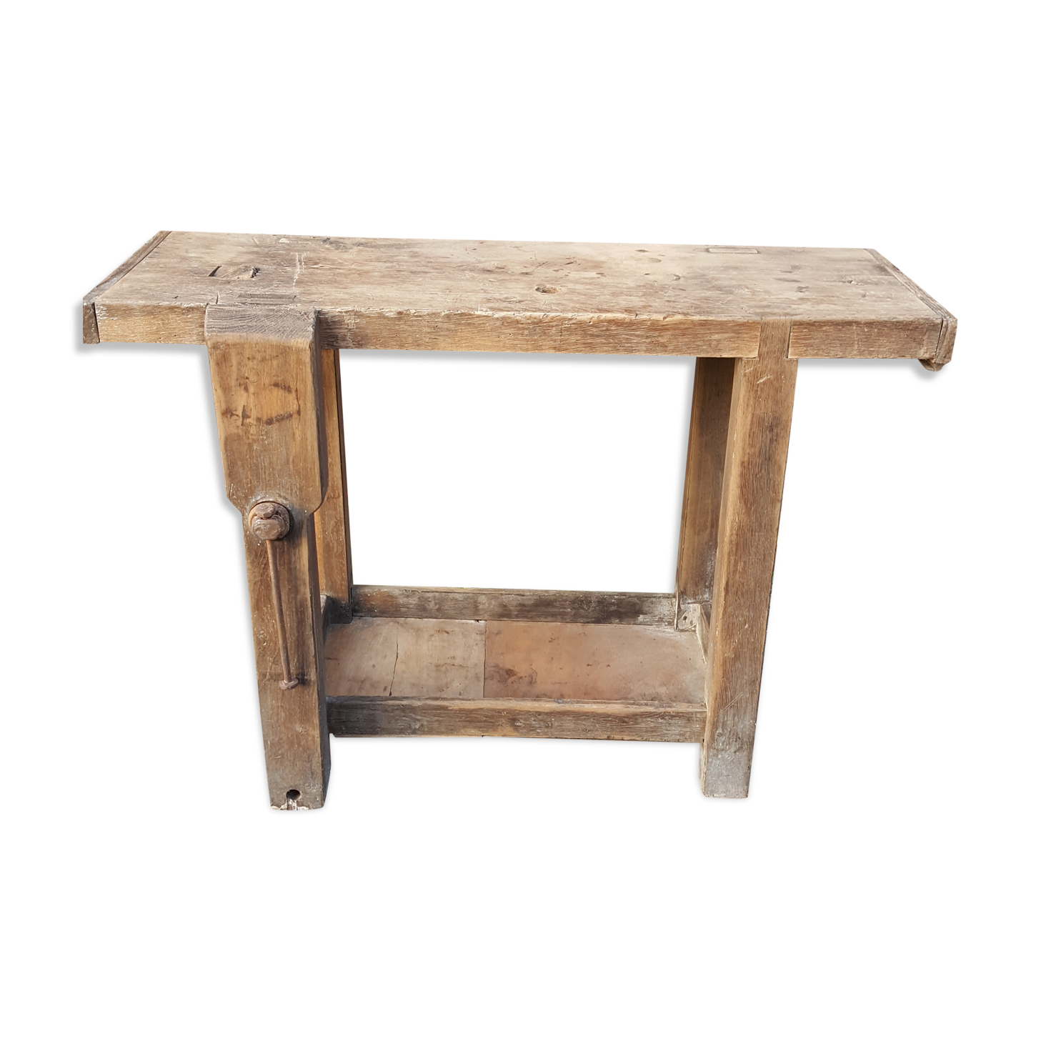 Small built old wooden 1950 IDEAL entrance console