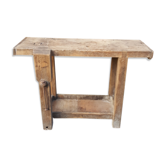 Établi en bois ancien 1950