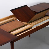 Extendable wooden dining table, manufactured by Lübke, Germany