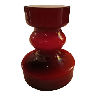 Vase ou bougeoir en verre