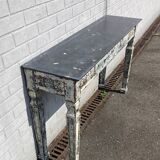 Old console with marble top