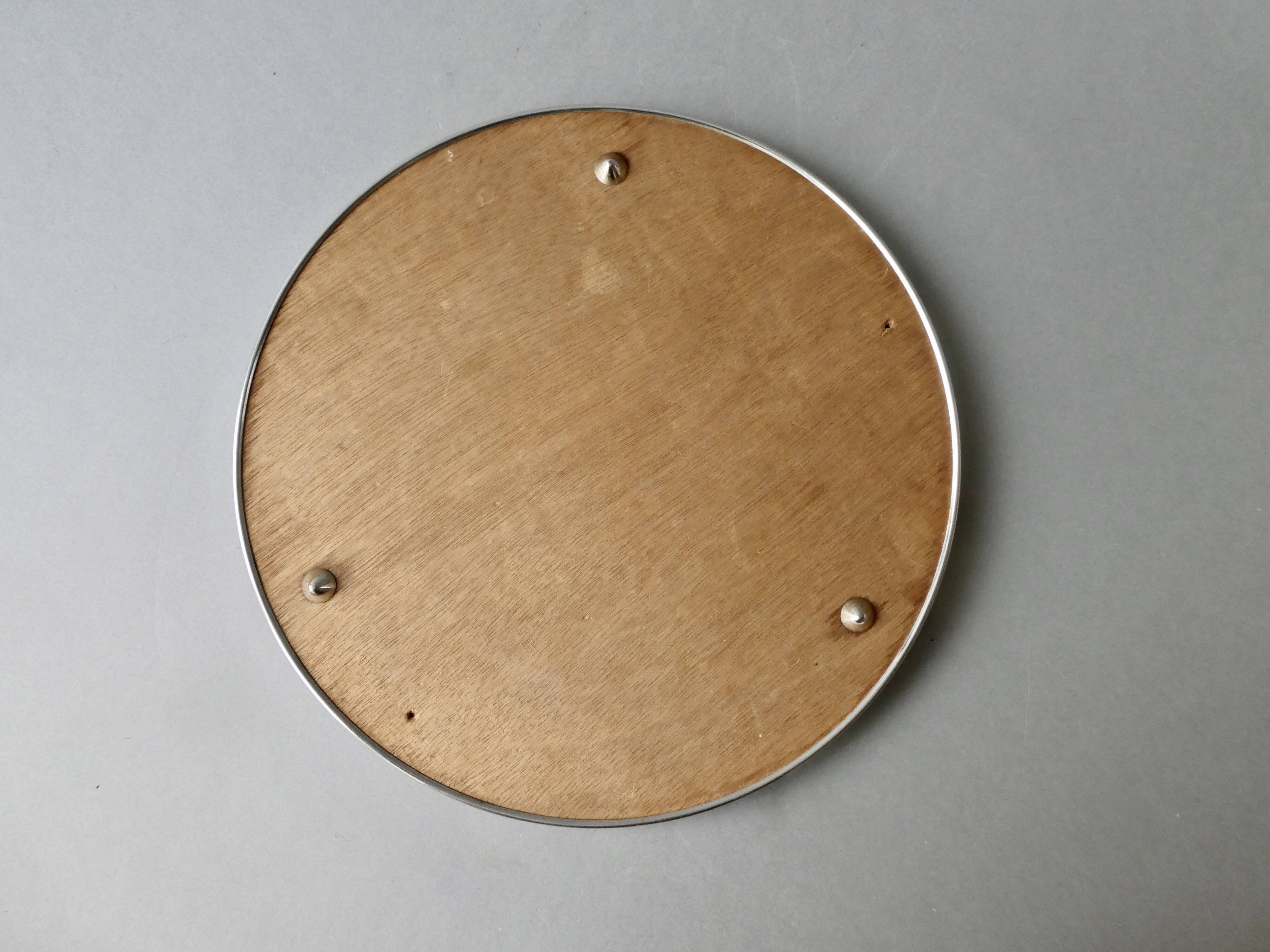 Mirror with aluminum tower, Art Deco