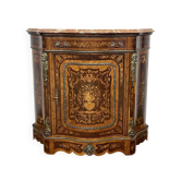 Rosewood, beech and marble top sideboard.