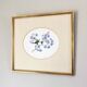 Tableau aquarelle fleurs de plumbago