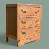 Commode art déco 1930 en bois brut