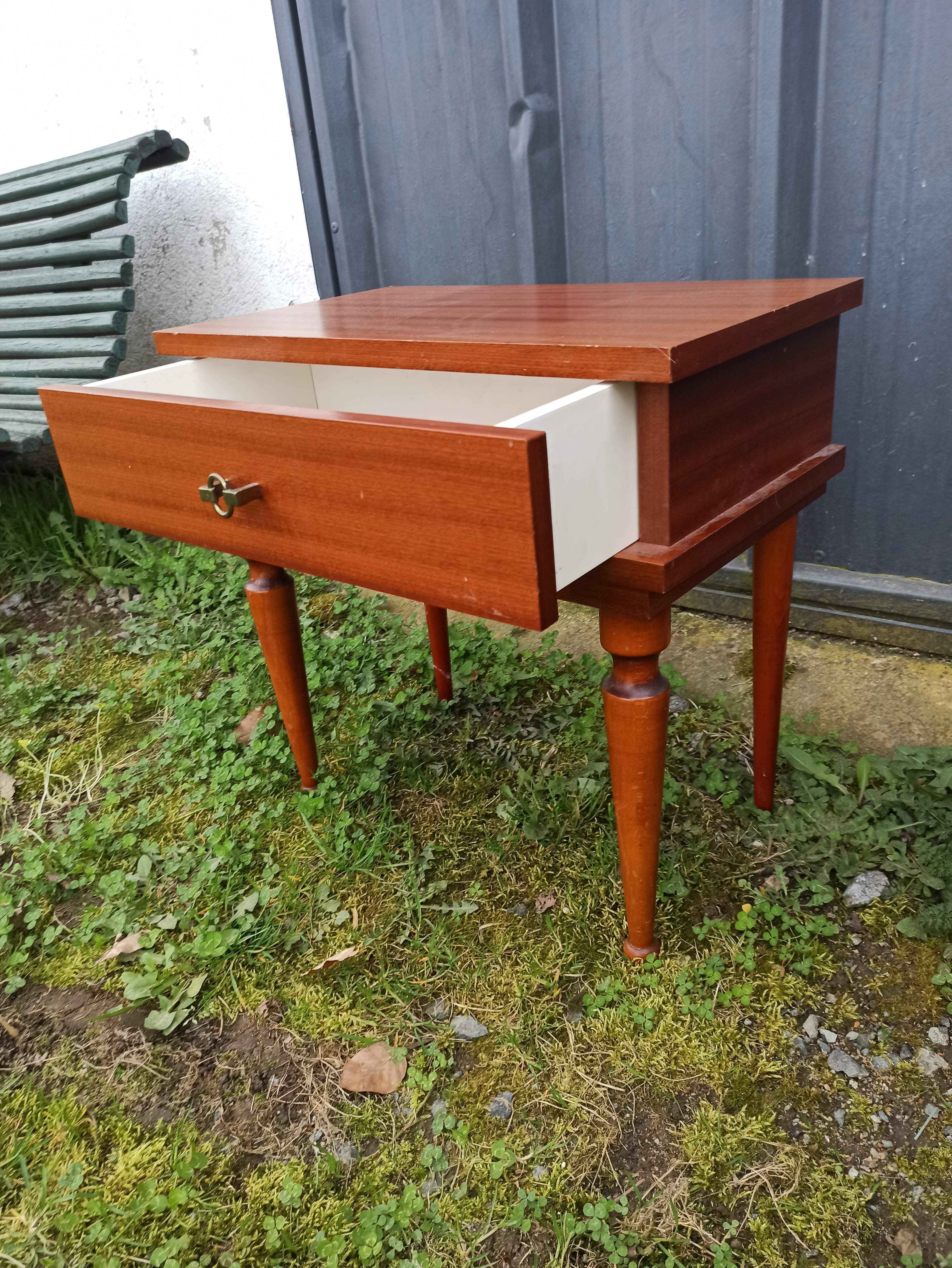 Pair of bedside tables from the 50s Scandinavian style with drawers