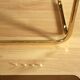 Brass side table with smoked glass plate - Vintage