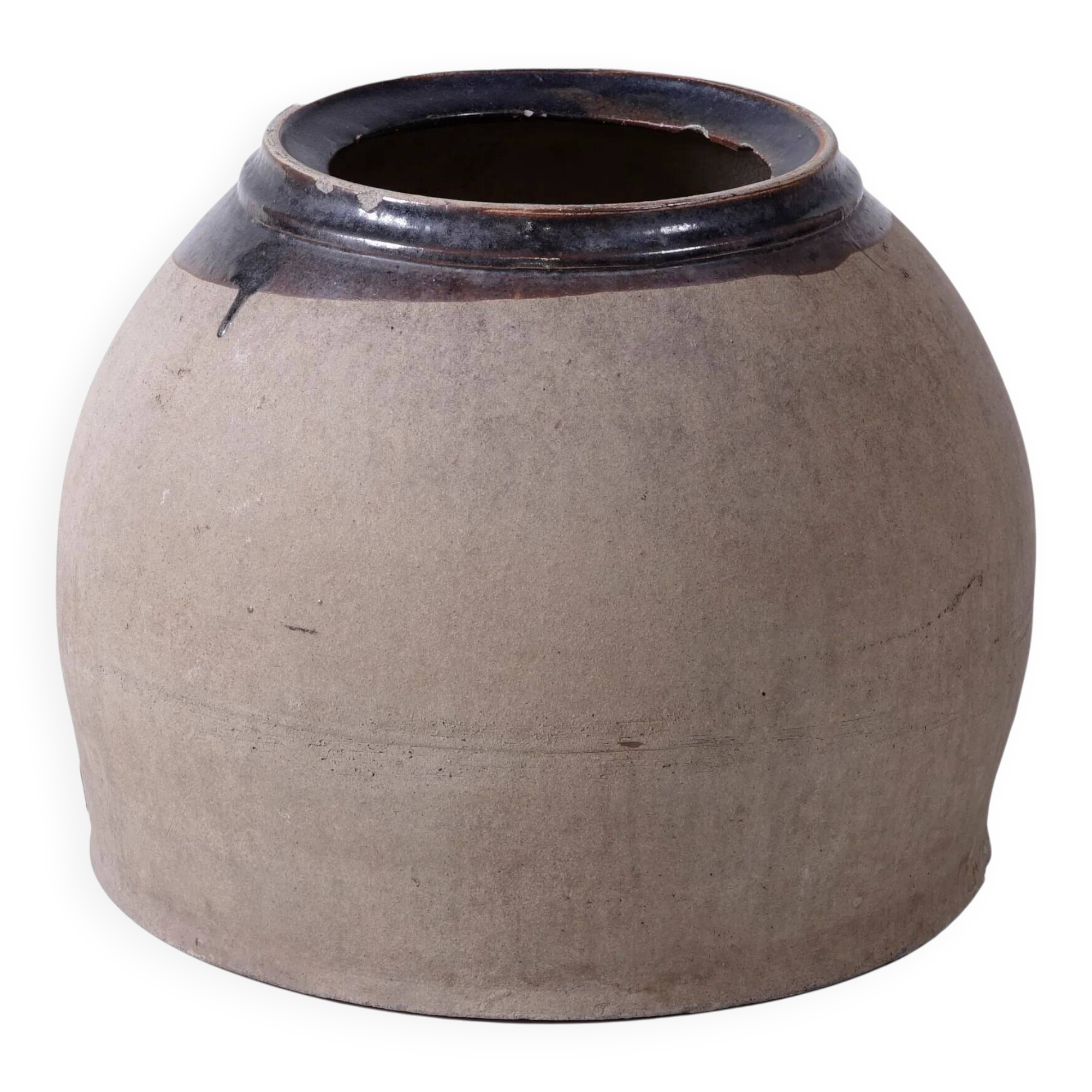 Anping - Pot chinois en terre cuite à col brun n°2