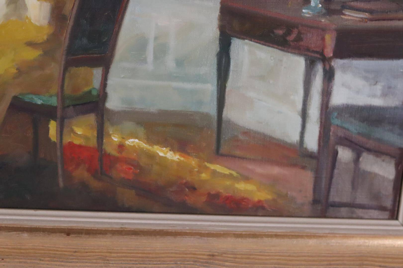 “Interior with Woman” by Edith Gert