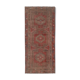 Vintage tribal geometric caucasian runner rug hand-knotted oriental carpet