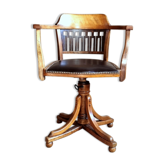 Office armchair Kohn n°640 with screws Vienna Secession 1909 ca