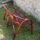 Rattan bench