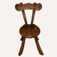 Brutalist Wabi Sabi milking stool or chair, France ca 1950