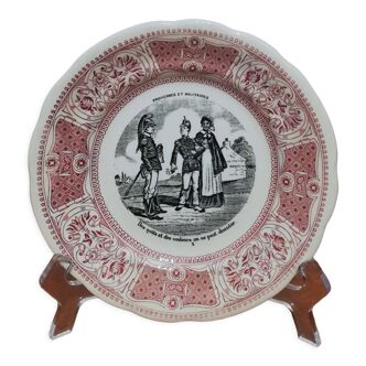 Gien talking plate "proverbs" number 2