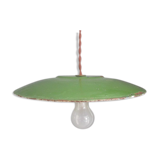 Old suspension in green enamelled sheet metal