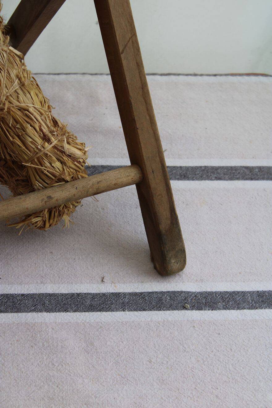 Old wooden folding chair