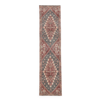 3x13 Persian Antique Runner Rug, 94x387Cm