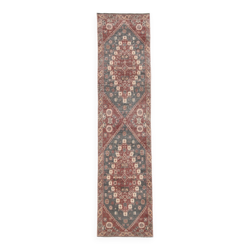 3x13 Persian Antique Runner Rug, 94x387Cm