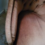 Vintage velvet armchair