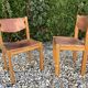 Pair of brutalist chairs