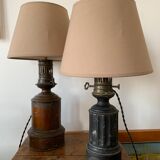 Lampe à gaz ancienne électrifiée