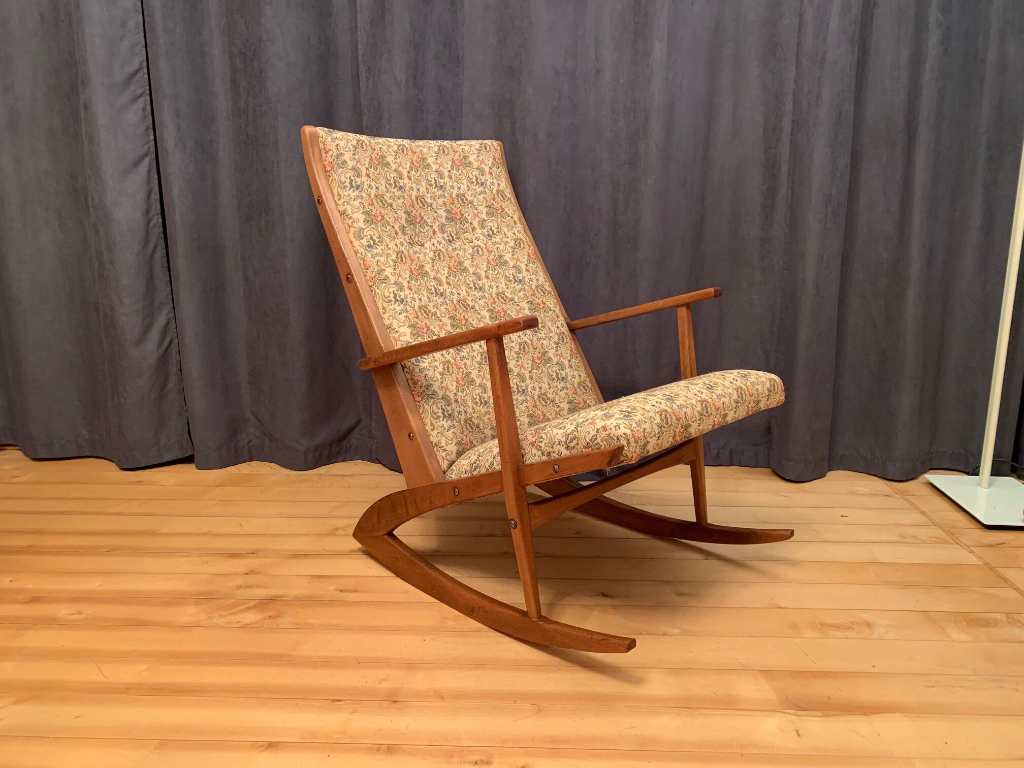 Model 97 rocking chair by Holger Georg Jensen, Tønder Møbelværk, Denmark, 1950s