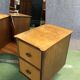 Hairdresser 1970s in teak and oak blond feet compass