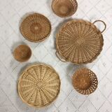 Wall composition vintage baskets