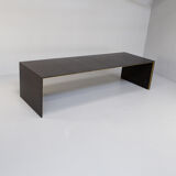 00s Henk Vos ‘black kabbes’ 300cm dining table for Linteloo