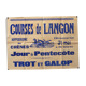 Affiche "Courses de Langon" années 1930