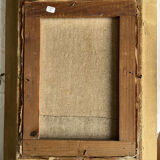 Tableau: Oil on canvas - still life with a bouquet of roses