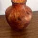 Vase en verre ambré