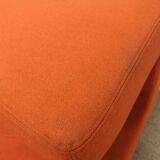 vintage orange armchair / single seat / club seat