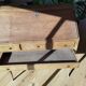 Secrétaire ancien à abattant en bois fruitier, fin XIXème s.