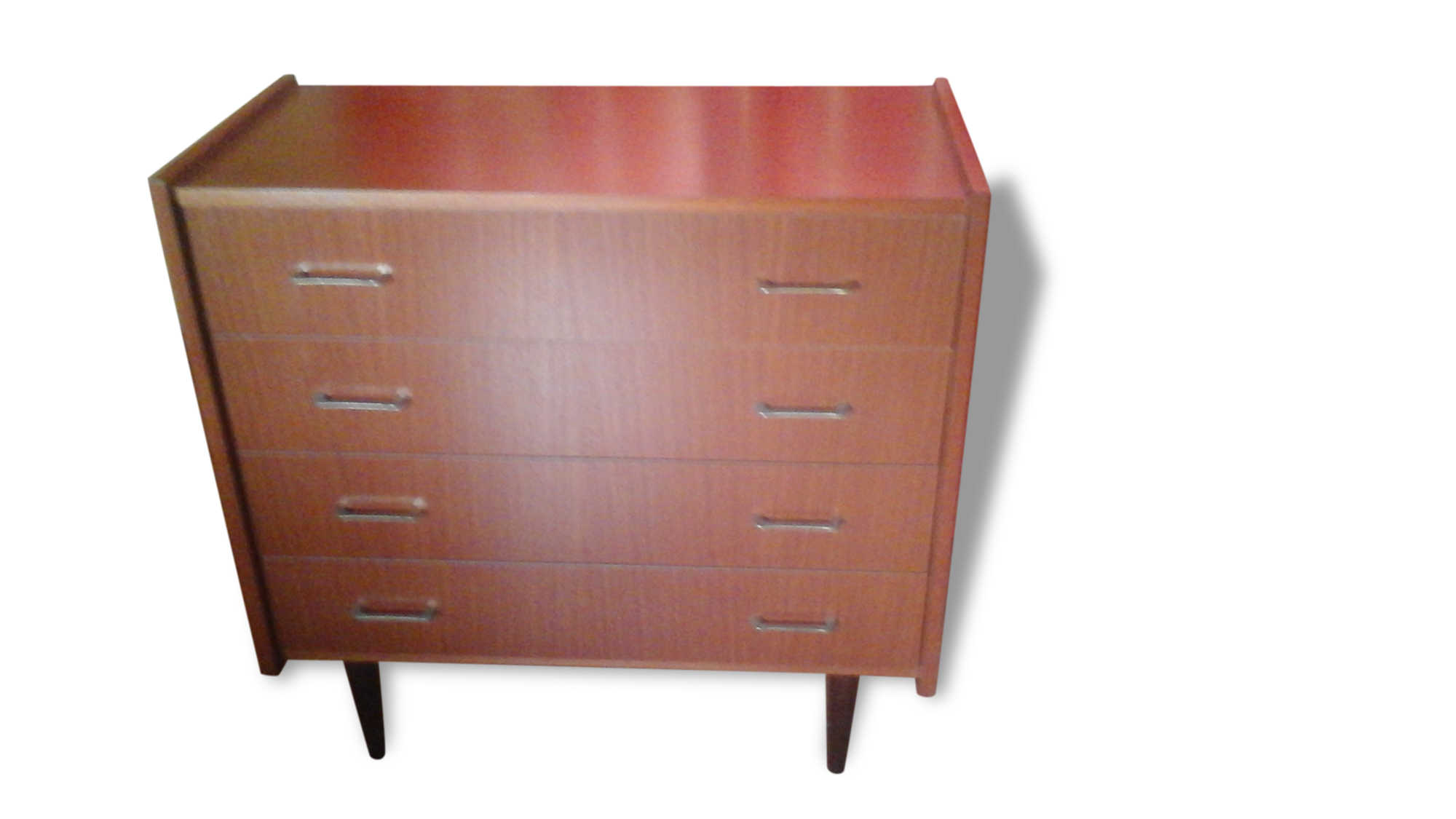 The 1960s teak chest of drawers