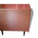 The 1960s teak chest of drawers
