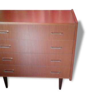 The 1960s teak chest of drawers