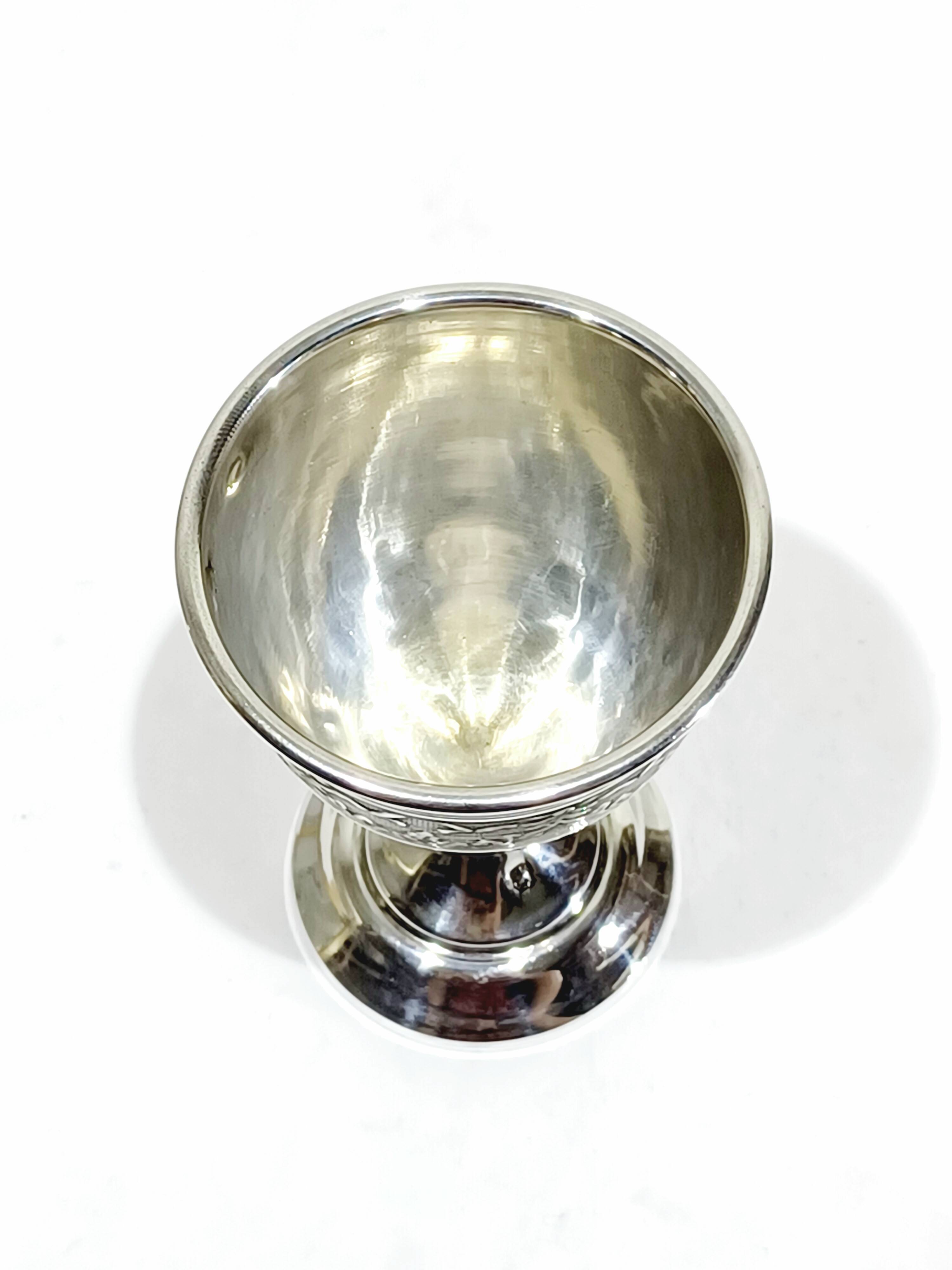 Pierre Bezon - Solid silver egg cup