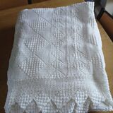 2 antique crochet bedspreads