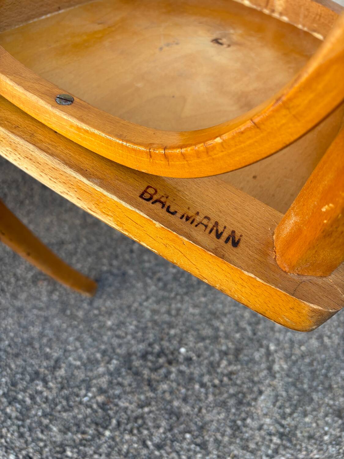 Two Baumann bistro chairs 56